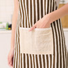 RED利得 围裙棉麻无袖家居厨房条纹时尚围裙烘焙围裙 商品缩略图3