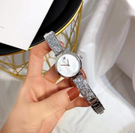 【女士手表】小表盘施华洛女士手表石英腕表小天鹅镶钻手链时尚手表 商品图1