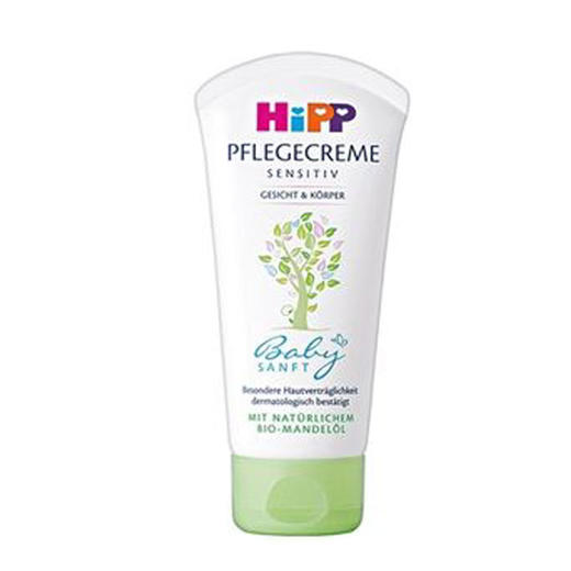 【保税】德国Hipp 喜宝 杏仁油面霜 天然植物精华 75ml/瓶 原装进口 无酒精，无色素，无矿物质，打造宝宝专属的温和配方 商品图0