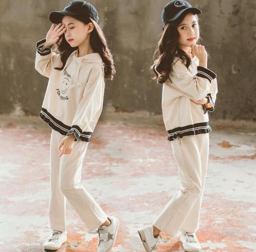 【童装】。秋季新款韩版儿童中大童女孩运动休闲两件套 商品图2