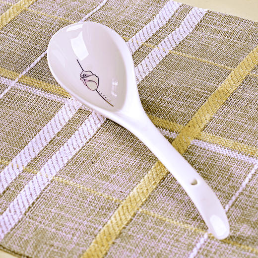 浩雅 景德镇餐具套装陶瓷碗盘碟套装20头骨瓷简约盘子碗具金丝玫瑰 商品图5