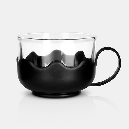 紫丁香 耐热玻璃加厚茶壶茶杯304不锈钢滤网五件套装700ml  S331 商品图4