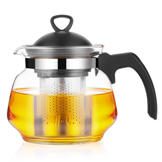 紫丁香 耐热玻璃加厚茶壶茶杯304不锈钢滤网五件套装700ml  S331 商品图3