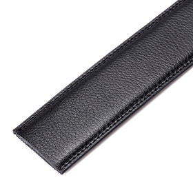 波斯丹顿（BOSTANTEN）男士牛皮腰带自动扣无头皮带平滑扣皮带条商务皮带裤带身 B4173161黑色