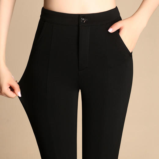 YSYY-QA112327727秋季新款韩版九分裤高腰黑色阔腿裤 商品图2