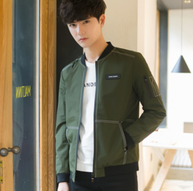 【服饰鞋包】春秋季韩版修身夹克男式棒球服男装潮流外套男青少年学生薄款