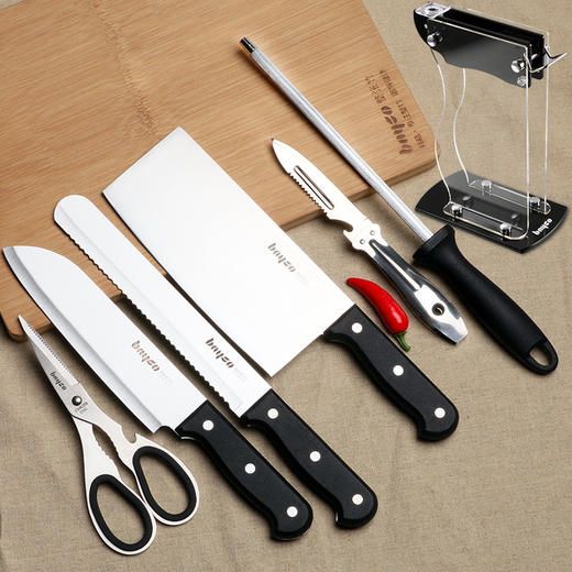 拜格BAYCO 刀具厨具套装套刀不锈钢菜刀勺铲砧板组合15件套CJTZ-938 商品图0