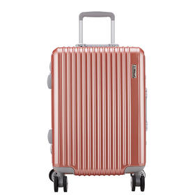 外交官（Diplomat）镜面箱子铝框拉杆箱万向轮行李箱男女旅行箱密码箱TC-9032 玫瑰金 20英寸