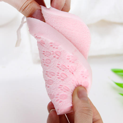 优家（UPLUS）加厚方形洁面扑洗脸棉（卸妆 洗脸扑 亲肤海绵）（颜色随机） 商品图3