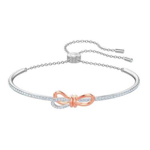 【品牌授权】SWAROVSKI 施华洛世奇 双色蝴蝶结手镯 混搭多种镀层5447079 商品图0