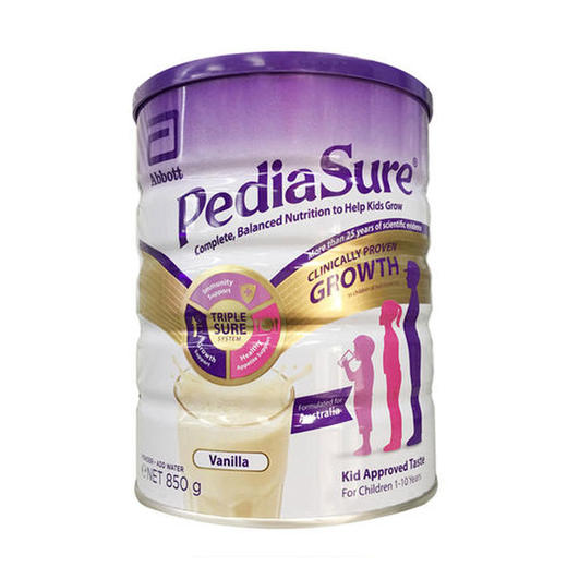 【保税】澳洲Pediasure 雅培小安素香草味 草莓味 巧克力味  850g 营养奶粉 澳洲版  国内现货 商品图0