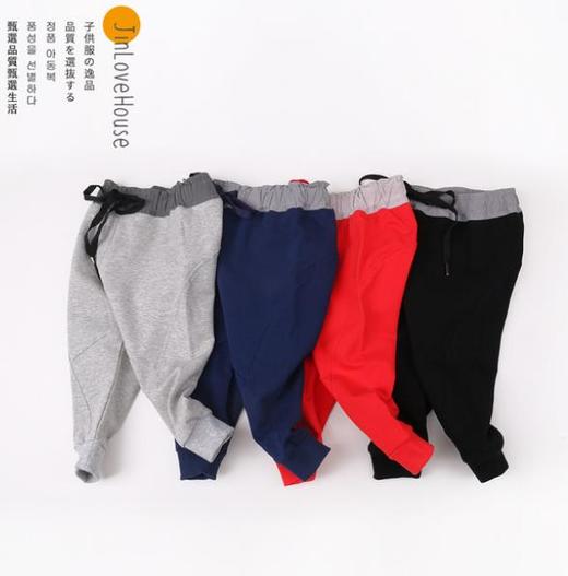 【童装】。新款韩版加绒运动裤 商品图2