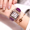 【女士手表】。新款时尚腕表简约方形潮流女式表水钻石英表小巧学生女士手表 商品缩略图0
