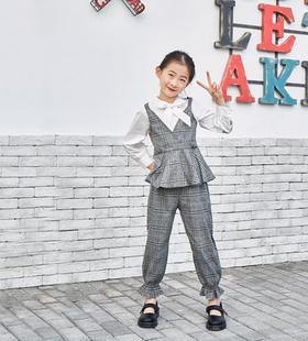 【童装】格子休闲童装二件套