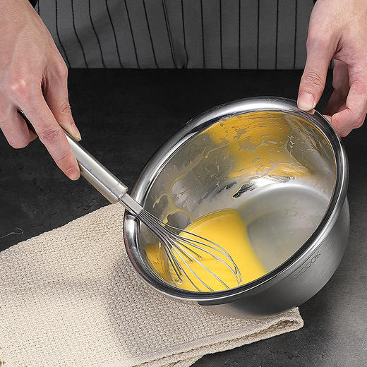 美厨（maxcook）不锈钢盆筛五件套 加大加厚调料盆沥水篮洗菜盆沙拉盆 米筛味斗套装MCPW-5 商品图5