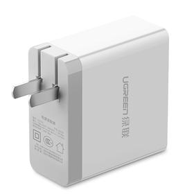 【会员价：57.29】绿联 多口充电器 2.4A四口USB可折叠快充插头插板 通用苹果华为oppo荣耀vivo三星小米安卓手机ipad平板 20379