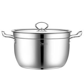 Debo德铂贝勒堡蒸锅不锈钢汤锅电磁炉燃气通用锅26cm