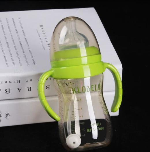 【奶瓶】*PPSU宽口径带手柄塑料磨砂防滑奶瓶 商品图1