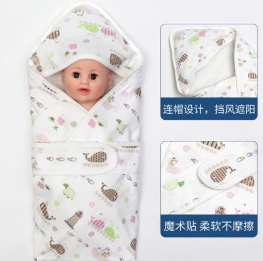 【婴儿用品】。包被纯棉婴儿抱被夏季薄款新生儿宝宝春秋冬被子四季初生婴儿用品 商品图2