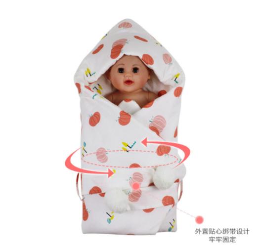 【婴儿用品】。婴儿秋冬包被新生儿防惊跳襁褓夹棉加厚宝宝抱被 商品图2