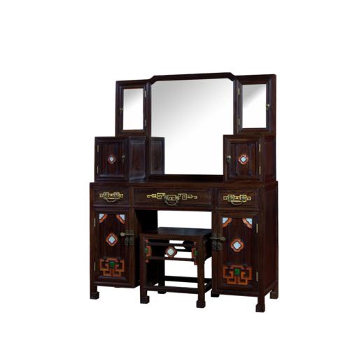 方胜梳妆台（含一个坐凳） 商品图0