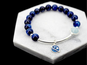 【水逆退散】海蓝宝蓝晶石手链 深邃宇宙