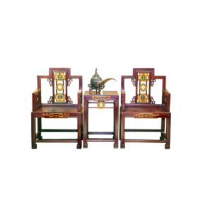 方胜太师椅（两椅一几）