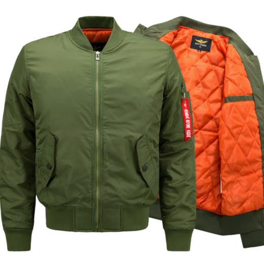 【男装】*秋冬大码男装运动休闲立领棉衣夹克空军一号MA01飞行员棒球衫潮服 商品图1