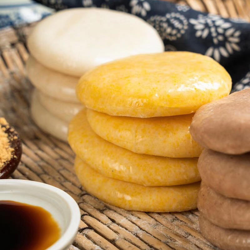 恩施土家族手工糍粑 4斤三色组合 16个装(糯米 玉米 高粱)送黄豆粉