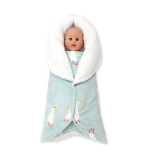 【婴儿用品】。婴儿抱被秋冬纯棉加厚新生婴儿用品初生宝宝襁褓包被两用外出 商品图4