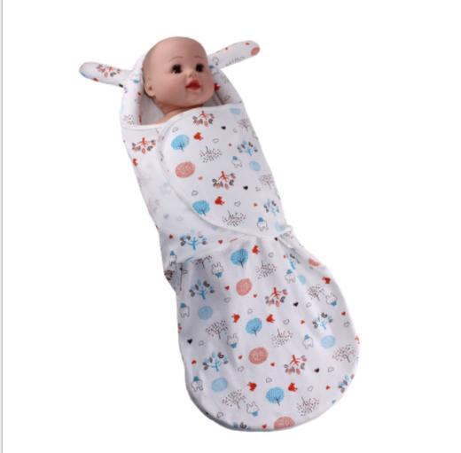 【婴儿用品】。防惊跳睡袋新生儿襁褓婴儿包巾宝宝包被四季纯棉防踢包被春夏薄款 商品图4