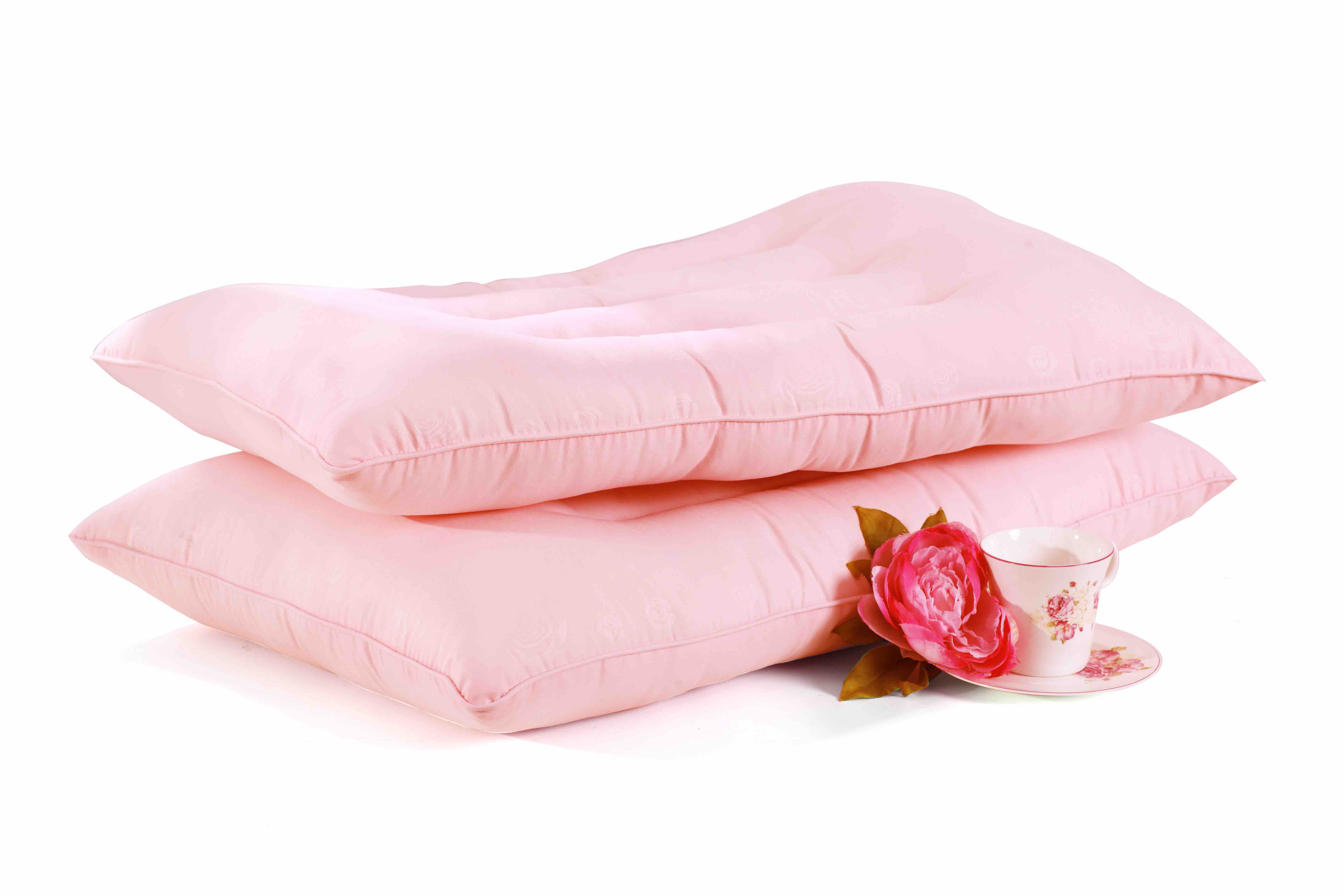 美梦枕 锁边工艺 淡粉色定型枕