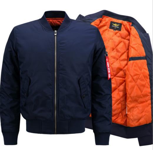 【男装】*秋冬大码男装运动休闲立领棉衣夹克空军一号MA01飞行员棒球衫潮服 商品图2