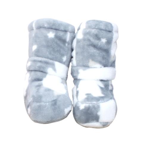 【婴儿用品】。新生婴儿棉鞋秋冬季0-1岁宝宝加厚加绒软底不掉鞋保暖护脚套长筒 商品图4