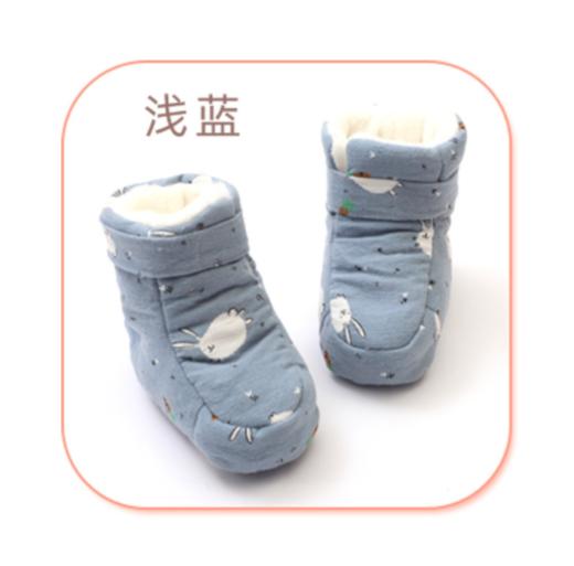【婴儿用品】。婴儿棉鞋秋冬季0-1岁男女宝宝不掉鞋袜软底加绒加厚6-12个月 商品图1