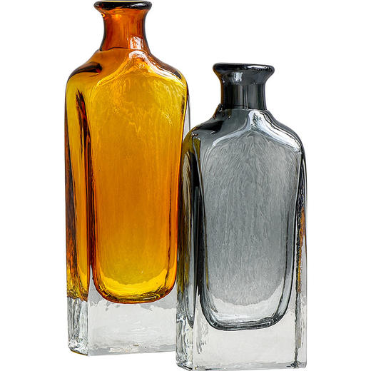 碧轩美式彩色透明花瓶水培玻璃插花器客厅桌面干花创意田园花瓶摆件 商品图5