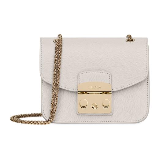 【香港直邮】Furla 芙拉 女士Metropolis白色迷你斜挎包 1021823 商品图0