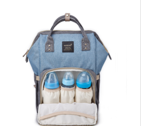 【母婴用品】*大容量母婴包升级撞色防水双肩背包多功能外出妈咪包