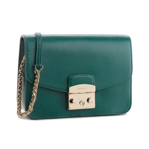 【香港直邮】QH Furla 芙拉 女士绿色链条单肩包 978089 商品图0