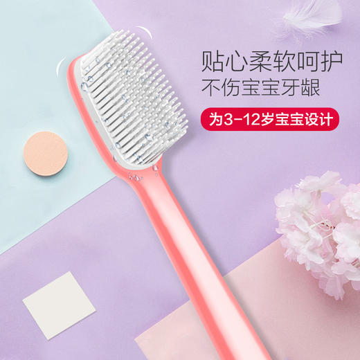 纳美牙刷 抗菌护龈软毛牙刷 软毛纳米儿童牙刷 2支送手工折纸1份 XS小刷头 呵护口腔健康 颜色随机 商品图0