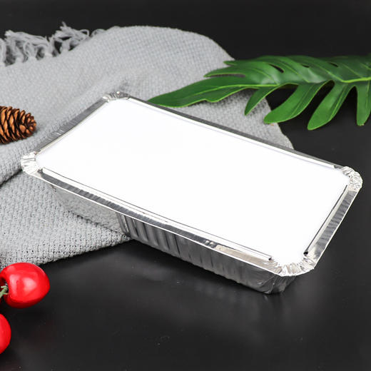 【会员价：31.08】津熙优品jxsuperior铝箔烤盘长方形快餐盒锡纸烤盘 烘焙烤盘 焗饭盘 便当盒外卖盒锡纸盒带盖30只装JX6419.30 商品图2