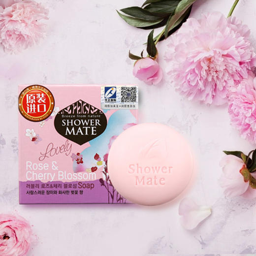 爱敬KCS玫瑰樱花皂 香水洁面沐浴皂100g 韩国进口(洗脸皂香氛皂香薰皂 香皂液 温和清洁 肌肤花香持久 男女) 商品图2