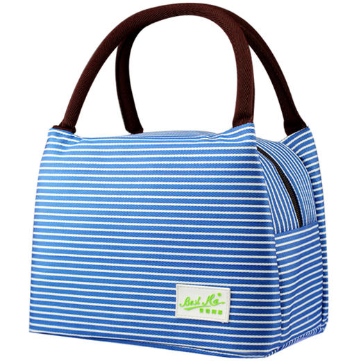 贝特阿斯（BestHA) 耐热玻璃 保鲜盒（560+760ml)隔断饭盒 冰箱 微波炉适用 饭盒 RLG2-07B送蓝色保温包 商品图1