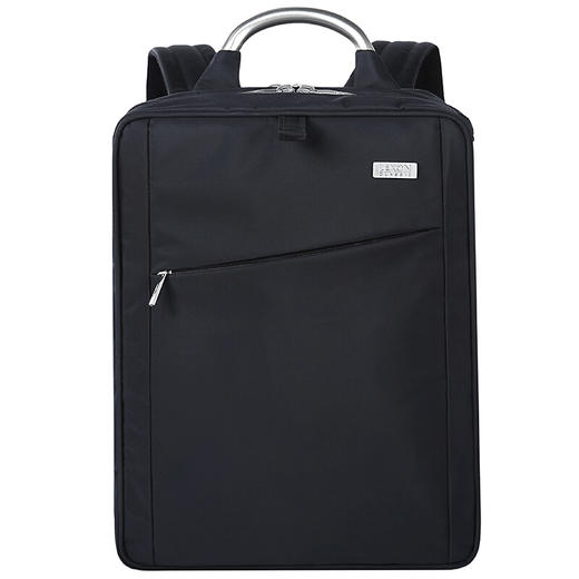 法国乐上(LEXON)电脑包男士双肩包14/15.6英寸双隔层防水简约出差商务通勤休闲背包 蓝黑色 商品图3