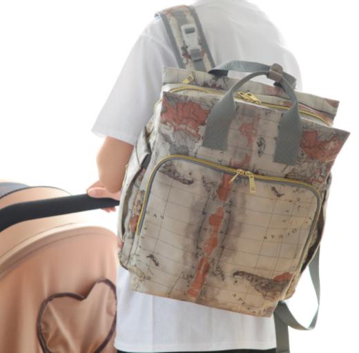 【母婴用品】*妈咪包 时尚潮流爆款手提多功能大容量双肩防水母婴包妈妈包 商品图3