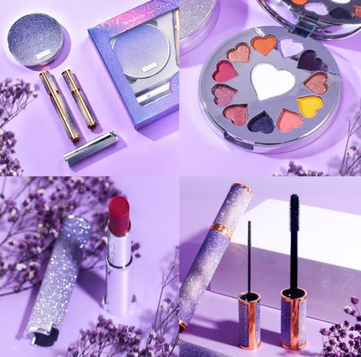 【彩妆套装】*彩妆XIXI普罗旺斯浪漫邀约美妆套盒 眼影睫毛膏口红4件套礼盒装 商品图1