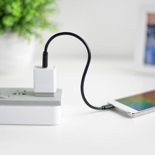 绿联 安卓数据线 充电线 2A快充Micro USB充电器线转接头通用华为小米vivo/oppo红米三星荣耀手机1米10836 黑 商品图1