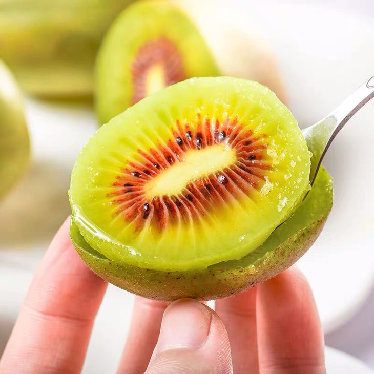 华劲凯威东红猕猴桃4盒箱16颗净重16kg箱肉质细嫩放软后口感蜜甜