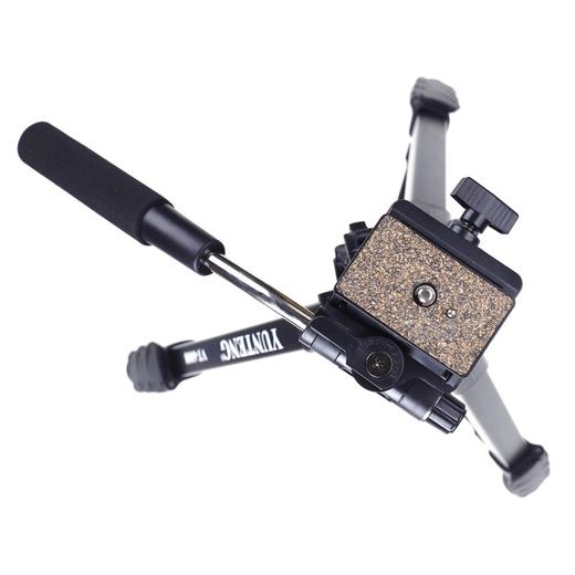 云腾（YUNTENG） VT-6008 精品专业三脚架云台套装 微单数码单反相机摄像机旅行用 优质铝合金便携三角架黑色 商品图1