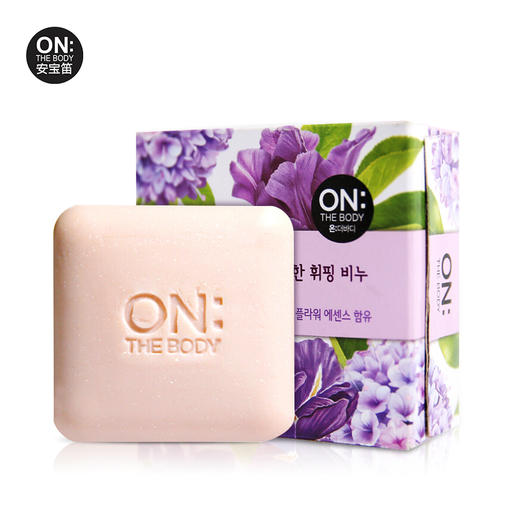 安宝笛(ON THE BODY) 韩国进口 鸢尾花味洁肤香皂90g 温和清洁 深层清洁 商品图0